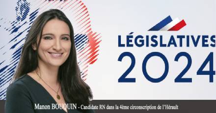 Mèze - Manon Bouquin (RN) candidate dans la 4ème circonscription de l'Hérault