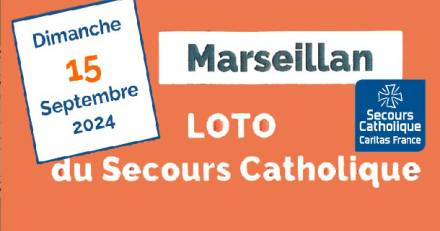 MARSEILLAN - Loto du Secours Catholique Dimanche 15 Septembre Salle polyvalente Paul Arnaud