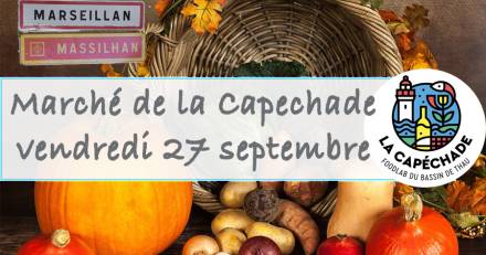 MARSEILLAN - Les Marchés de la Capéchade sont de retour les vendredi 27 septembre, 4 et 11 octobre de 16h à 19h.