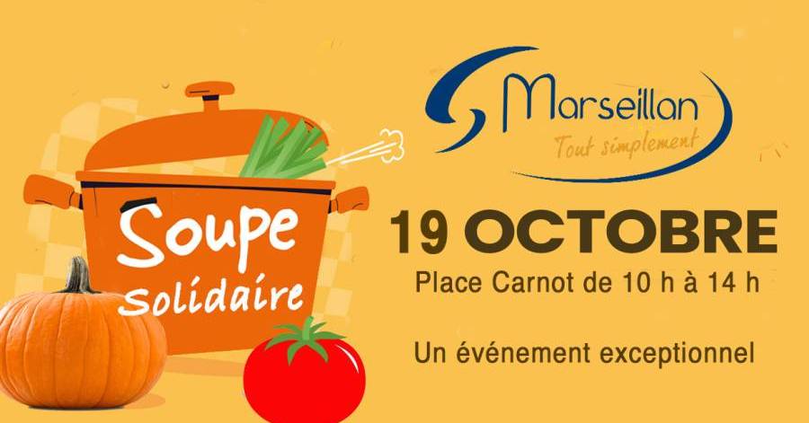 MARSEILLAN - La Soupe Solidaire - Un évènement exceptionnel le 19 Octobre de 12 h à 14 h