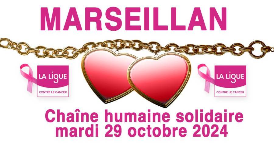 MARSEILLAN - Octobre Rose : Chaîne humaine solidaire le mardi 29 octobre 2024 de 11:00 à 11:45