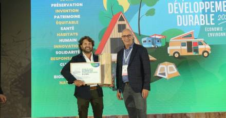 MARSEILLAN - Le prestigieux trophée de l'environnement a été décerné à Mathieu Maurel pour le  camping Beauregard de Marseillan-Plage